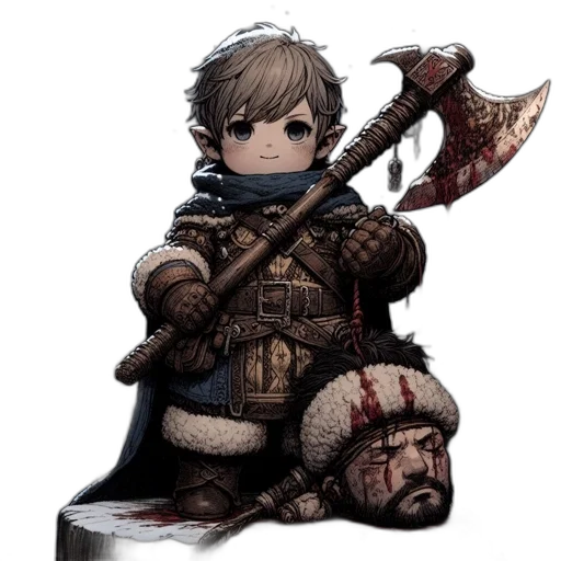 weapon, sword, staff, face transparent PNG cut-out