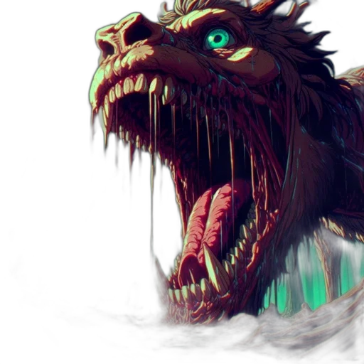 dragon, creature, mask, animal transparent PNG cut-out