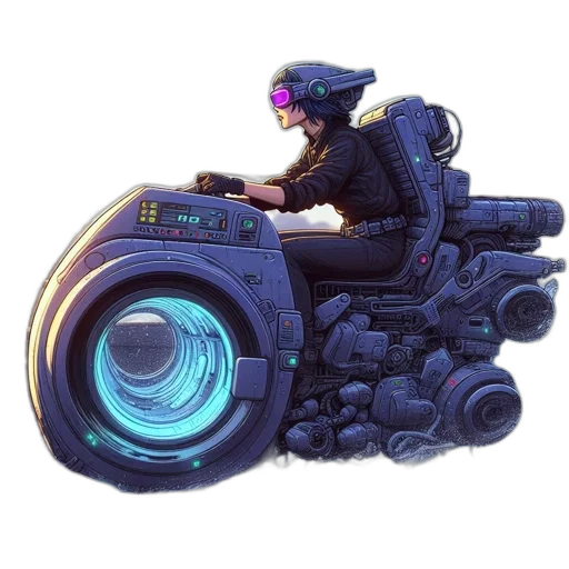 weapon, robot, car, jacket transparent PNG cut-out