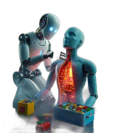 robot, jewelry, bottle, cyberpunk transparent PNG cut-out