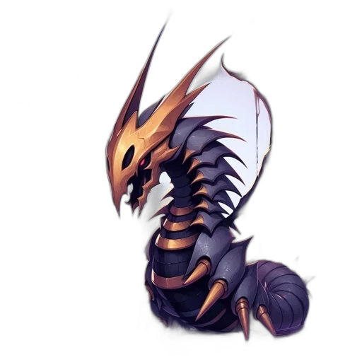 dragon, creature, animal, staff transparent PNG cut-out