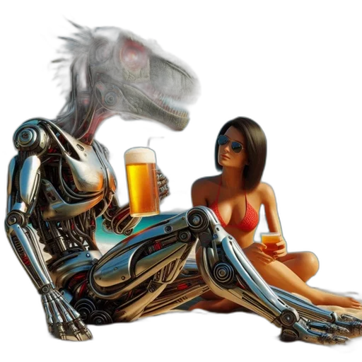 robot, creature, dragon, animal transparent PNG cut-out