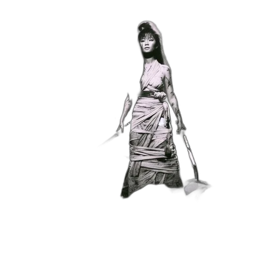 dress, umbrella, staff, jewelry transparent PNG cut-out