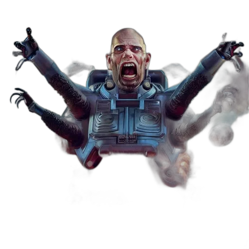 robot, creature, face, mask transparent PNG cut-out