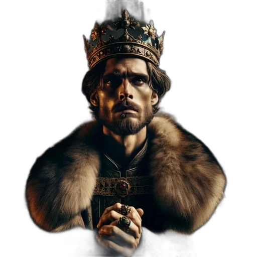 crown, face, staff, hat transparent PNG cut-out
