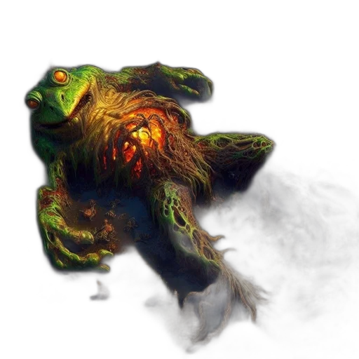 creature, dragon, animal, staff transparent PNG cut-out