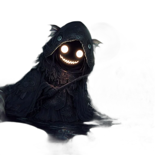 mask, creature, staff, animal transparent PNG cut-out