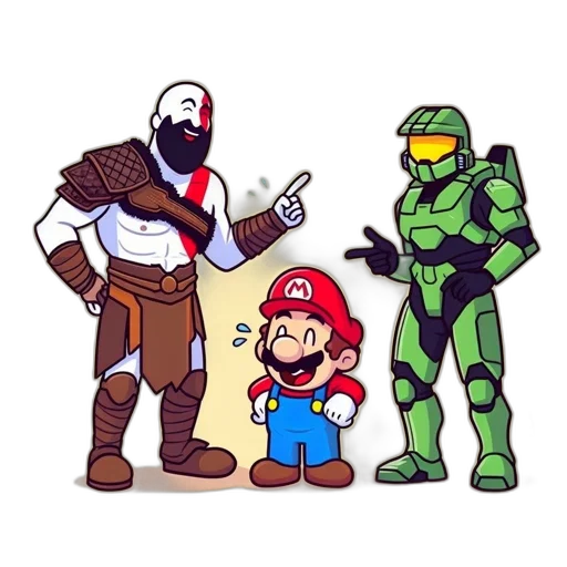 weapon, robot, pixel art, comic book art transparent PNG cut-out