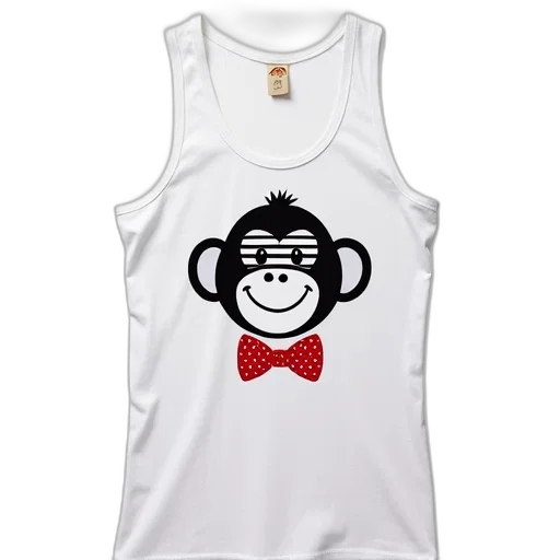 white, tank, top, graphic transparent PNG cut-out