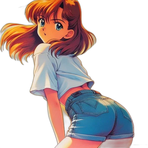 dress, robot, vaporwave, anime transparent PNG cut-out