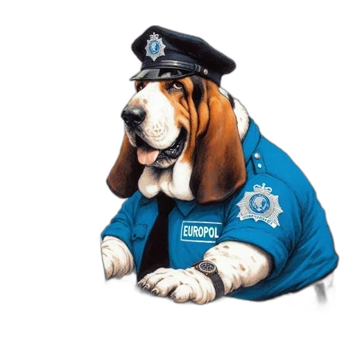 staff, jacket, animal, photorealistic transparent PNG cut-out