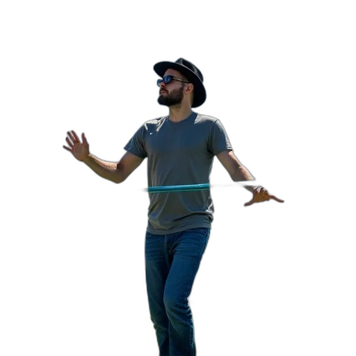staff, hat, jacket, creature transparent PNG cut-out