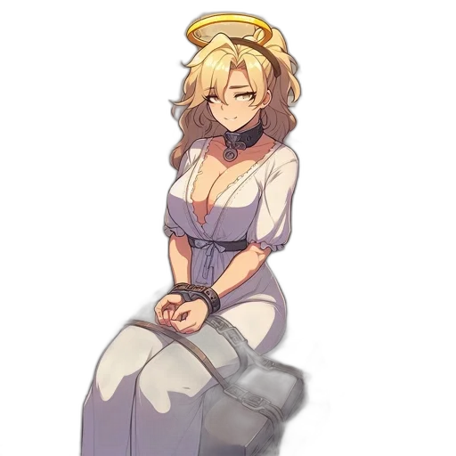 dress, staff, crown, hat transparent PNG cut-out