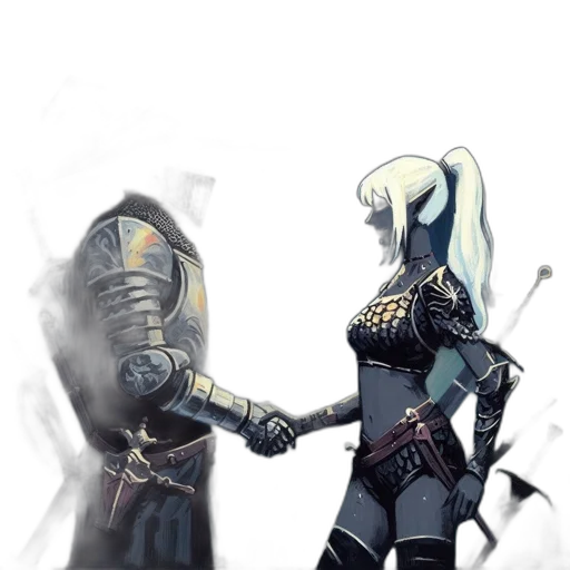 sword, weapon, robot, staff transparent PNG cut-out