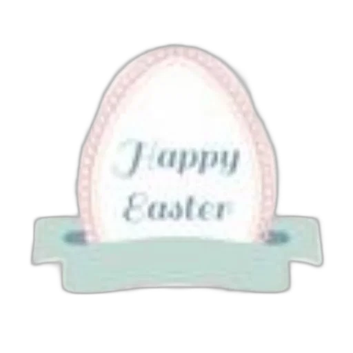 pastel, easter, egg, words transparent PNG cut-out