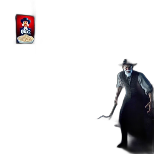 staff, hat, creature, weapon transparent PNG cut-out