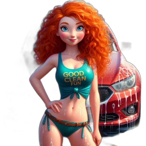 car, dress, concept art, 3d render transparent PNG cut-out