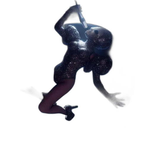 robot, creature, mask, staff transparent PNG cut-out