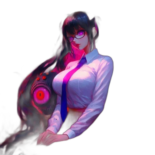 staff, dress, jacket, face transparent PNG cut-out