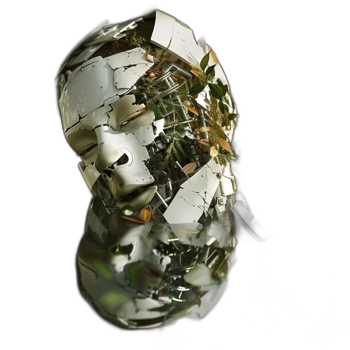 mask, face, crown, jewelry transparent PNG cut-out