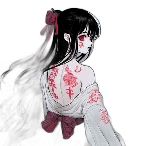 dress, creature, mask, concept art transparent PNG cut-out
