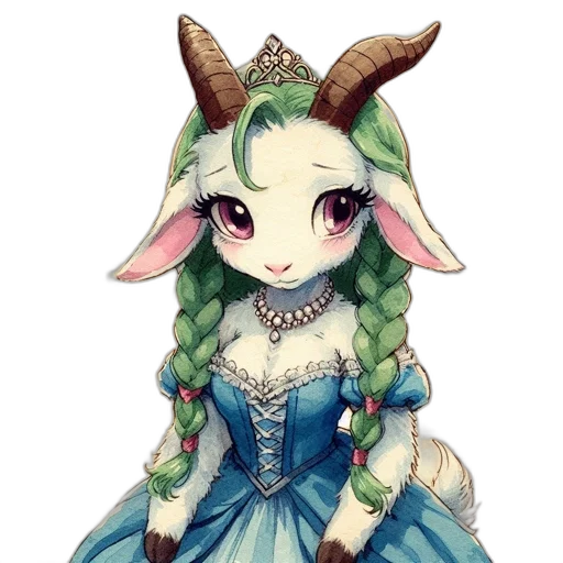 dragon, dress, staff, animal transparent PNG cut-out