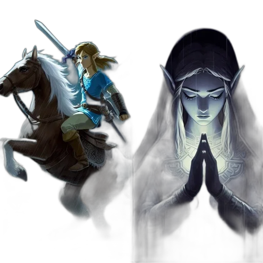 concept art, fantasy art, pixel art, comic book art transparent PNG cut-out