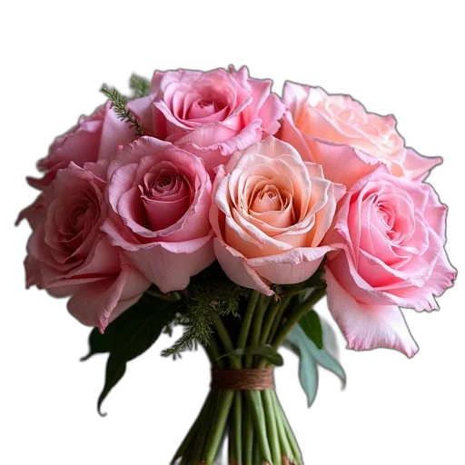 flower, crown, photorealistic, 3d render transparent PNG cut-out