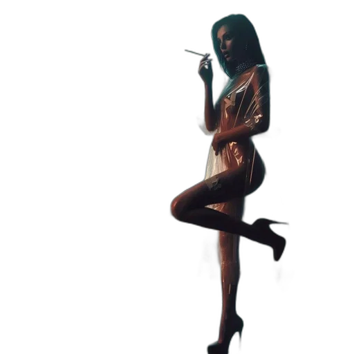 dress, staff, weapon, jewelry transparent PNG cut-out