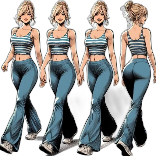 concept art, comic book art, cartoon, anime transparent PNG cut-out