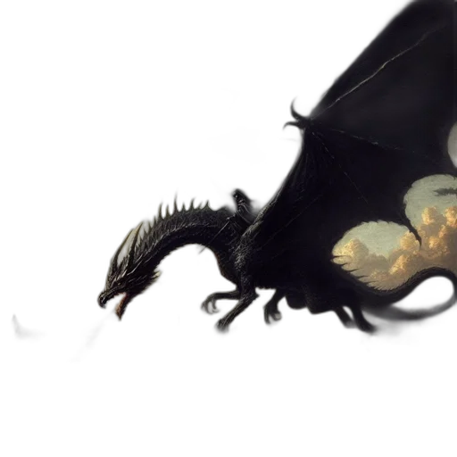 dragon, creature, animal, weapon transparent PNG cut-out