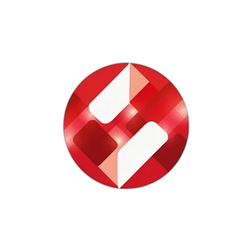 staff, 3d render, red, logo transparent PNG cut-out