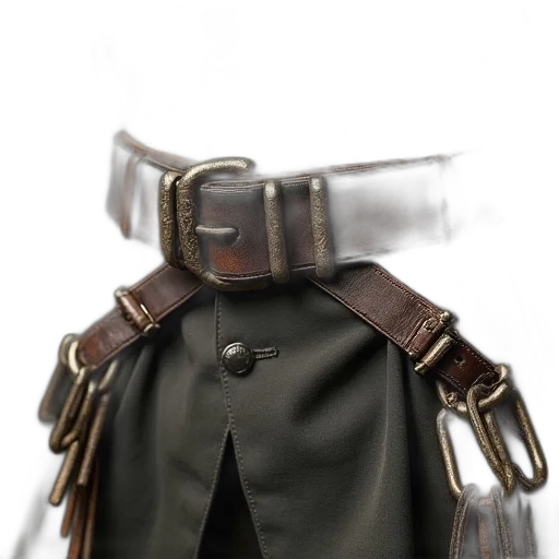 jacket, staff, sword, mask transparent PNG cut-out