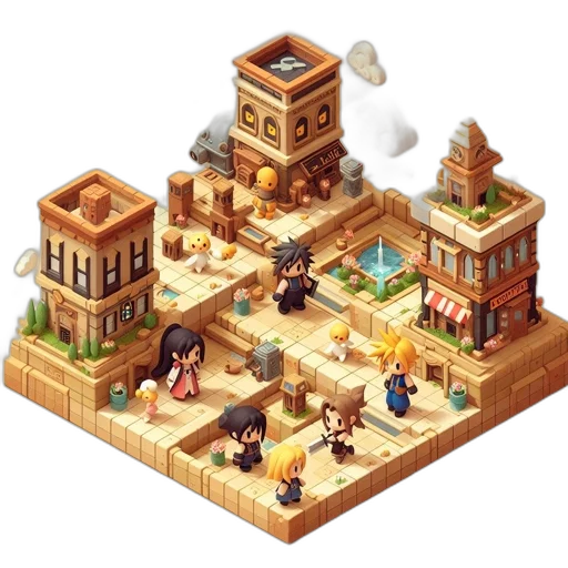 furniture, building, pixel art, concept art transparent PNG cut-out