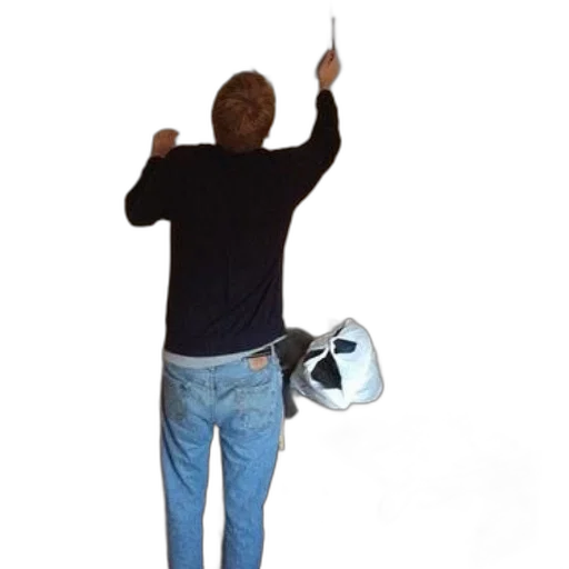 staff, jacket, weapon, hat transparent PNG cut-out