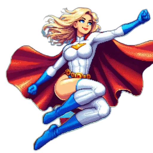 staff, comic book art, pixel art, cartoon transparent PNG cut-out