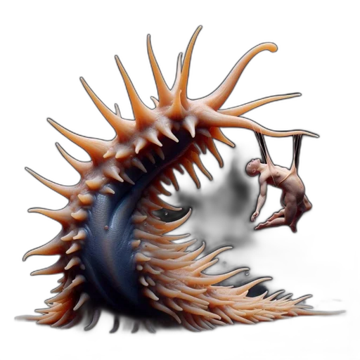 creature, hair, animal, dragon transparent PNG cut-out