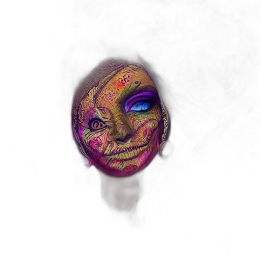 mask, face, jewelry, creature transparent PNG cut-out