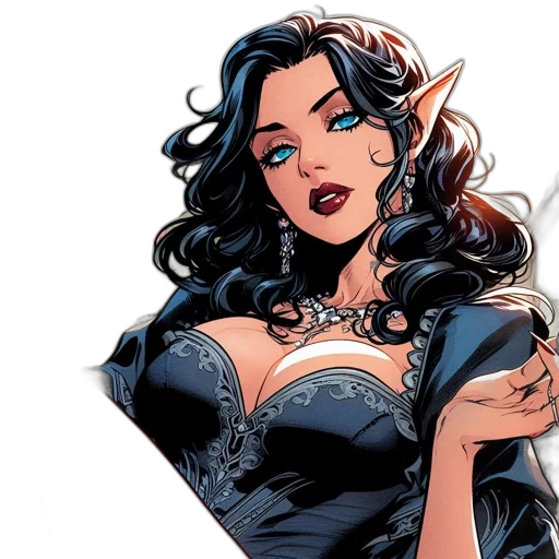 comic book art, fantasy art, concept art, cartoon transparent PNG cut-out