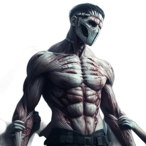 creature, mask, concept art, comic book art transparent PNG cut-out