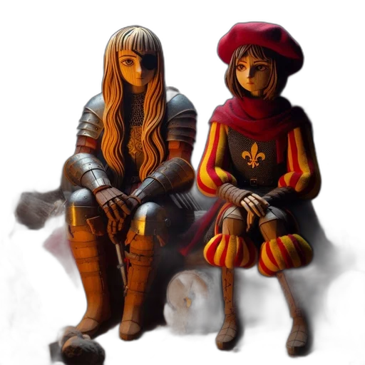 sword, mask, crown, staff transparent PNG cut-out