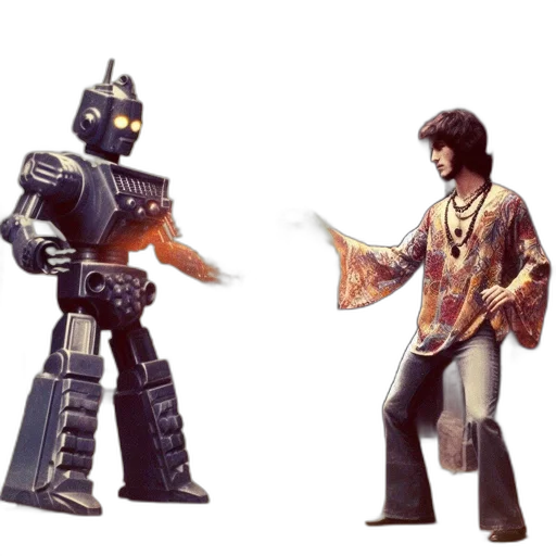 robot, concept art, 3d render, fantasy art transparent PNG cut-out