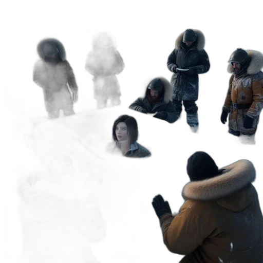 mask, jacket, face, creature transparent PNG cut-out