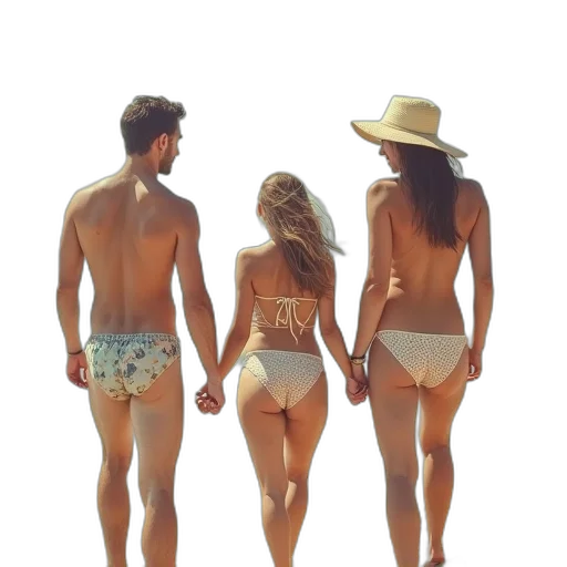 beach, reunion, postcards transparent PNG cut-out