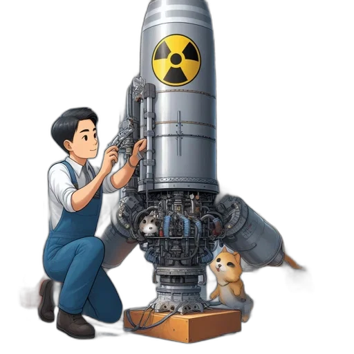 weapon, robot, staff, animal transparent PNG cut-out