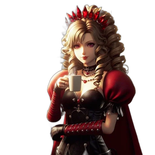 crown, staff, concept art, 3d render transparent PNG cut-out