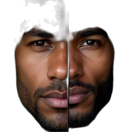 face, mask, photorealistic, concept art transparent PNG cut-out