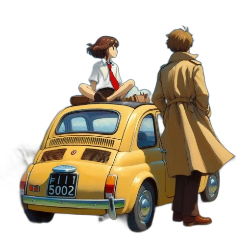 car, hat, robot, concept art transparent PNG cut-out