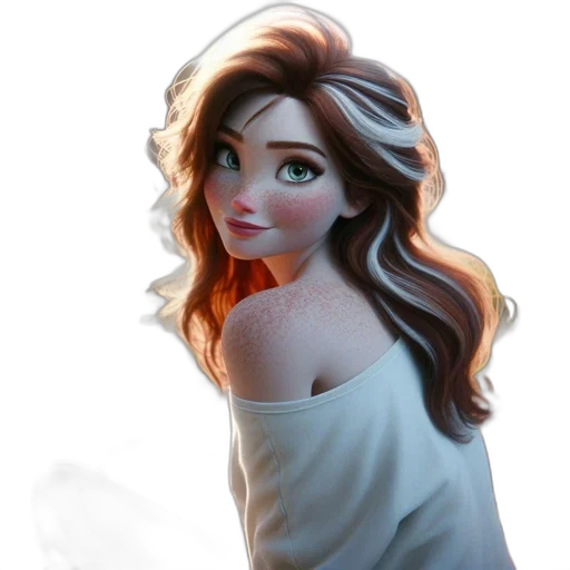 dress, face, crown, staff transparent PNG cut-out