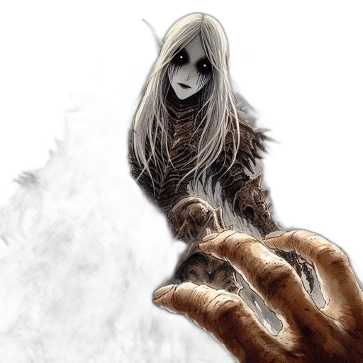 mask, creature, weapon, fantasy art transparent PNG cut-out